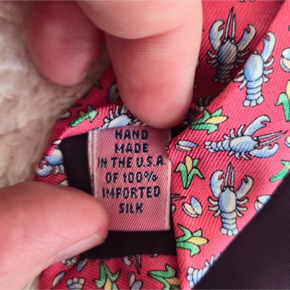 Vineyard Vines Silk Lobster and Corn Tie - Picture 3 of 3